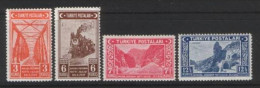 1939 TURKEY THE OPENING OF THE ANKARA - ERZURUM RAILROAD MH * - Unused Stamps