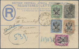 British Central Africa: 1895, 4 D Registration Postal Stationary With Additional - Altri & Non Classificati