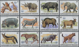 Burundi: 1982, African Wildlife/WWF 2fr.-85fr., Complete Set Of 13, Mint Never H - Neufs