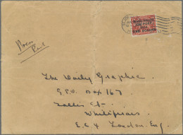 Newfoundland - Air Mail: 1919 Air "Trans-Atlantic/AIR POST/1919/ONE DOLLAR" On 1 - Back Of Book