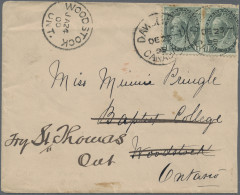 Canada: 1899, Dawson, Yukon Territory, Gold Rush/Winter Mail, Cover Bearing 2x1c - Briefe U. Dokumente