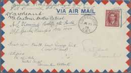 Canada: 1938/1940, Northwest Passage, Airmail Cover From "COPPERMINE JUL 23 38" - Briefe U. Dokumente