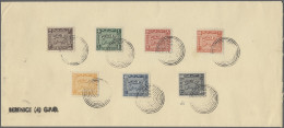 Cyrenaica - Postage Dues: 1950, Postage Due Stamps, Cpl.set On Cover, Cancelled - Cirenaica