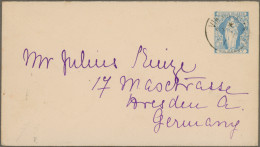 Virgin Islands - Postal Stationery: 1901, Envelope 2½d. Light Blue Used To Dresd - Iles Vièrges Britanniques