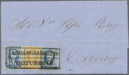 Mexico: 1857 Ca.: Folded Cover And Entire Letter To Durango, With Letter From Aq - Mexique