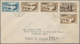 St. Pierre Et Miquelon: 1942, FRANCE LIBRE Overprints, Five Values On Cover From - Other & Unclassified