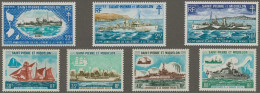 St. Pierre Et Miquelon: 1971, Ships, Two Issues Mint Never Hinged. - Autres & Non Classés