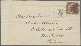 United States: 1869 'Landscape' 2c. And 3c. Each Used As Single Franking On Cove - Covers & Documents