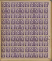 United States: 1952 "President Harry S. Truman": Complete Sheet Of 100 Of The 19 - Nuevos