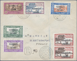 Wallis+Futuna Islands: 1932/36 Three Covers With Attractive Frankings, With Two - Other & Unclassified