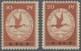 Air Mail - Germany: 1912, Flugpost Am Rhein Und Main, Beide Werte, 10 Und 20 Pf - Luft- Und Zeppelinpost