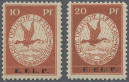 Air Mail - Germany: 1912, Flugpost Am Rhein Und Main, Beide Werte, 10 Und 20 Pf - Poste Aérienne & Zeppelin