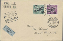 Airmail - Europe: 1930, 2 June, 1st Flight Prague-Zurich, Cover Bearing Czechosl - Otros - Europa