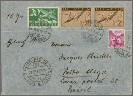 Airmail - Europe: 1939, 21.12., SCHWEIZ, LATI-Erstflug Rom-Rio Auf Brief Mit U.a - Autres - Europe