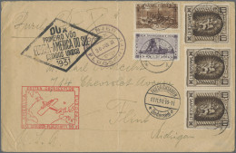 DO-X - Air Mail: 1930 (13.11), Bedarfsbrief (senkrechte Faltung) Zum DO-X-Flug L - Luft- Und Zeppelinpost