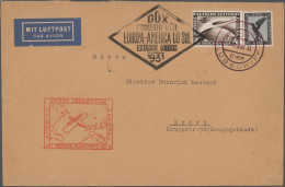 DO-X - Air Mail: 1931, 2 RM Flugpost Steinadler Und 4 RM Südamerikafahrt Als Att - Luchtpost & Zeppelin