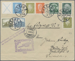 DO-X - Air Mail: 1933 (5. Sep.), DO-X Flugpostbrief Von Passau In Die Schweiz Mi - Poste Aérienne & Zeppelin