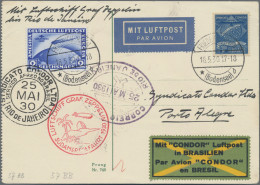 Zeppelin Mail - Germany: 1930 "Südamerikafahrt": Karte Von Friedrichshafen Mit L - Airmail & Zeppelin