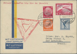 Zeppelin Mail - Germany: 1933, Chicagofahrt Bis Rio Auf Zeppelin-Vordruck-Karte - Poste Aérienne & Zeppelin