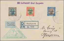 Zeppelin Mail - Europe: 1931 Iceland - "Islandfahrt": Complete Set Of Zeppelin S - Autres - Europe