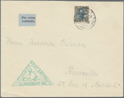 Zeppelin Mail - Europe: 1931 Zeppelin-Islandfahrt: Cover From Reykjavik To Bruss - Otros - Europa