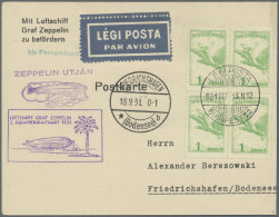 Zeppelin Mail - Europe: 1931, 1st+2nd South America Trip, Hungary, Cover And Car - Europe (Other)