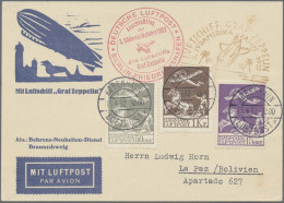 Zeppelin Mail - Europe: 1932, DÄNEMARK, 3.Südamerikafahrt Auf Behrens-Karte (kl. - Otros - Europa