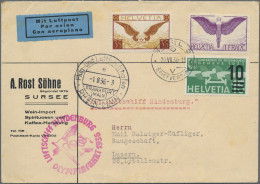 Zeppelin Mail - Europe: 1936, Olympiafahrt, Schweizer Post, Brief Mit Attraktive - Otros - Europa