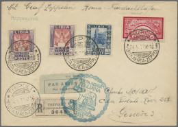 Zeppelin Mail - Overseas: 1933, ITALIENFAHRT, Tripolitanische Post, Ab Tripoli A - Zeppeline