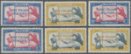 Aegean Islands: 1932, Egeo Islands. Three Sets Of Two Stamps, MNH. Sassone # 19/ - Aegean