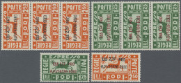 Aegean Islands: 1943, Egeo Islands. Sassone # E3/E4 Four Sets (strip Of Three Pl - Egée