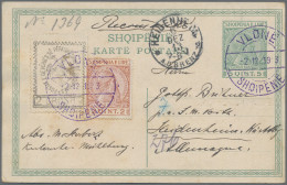 Albania - Postal Stationery: 1913 Postal Stationery Card 5q. Green Used Register - Albanie