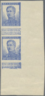 Belgium: 1912-13 King Albert I. 25c. Blue As Vertical Bottom Right Corner Margin - Unused Stamps