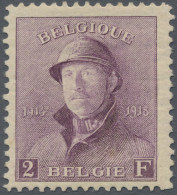 Belgium: 1919/1920, Albert With Helmet, 2fr. Lilac, Fresh Colour And Well Perfor - Nuevos