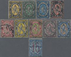 Bulgaria: 1879-1885 Group Of 10 Good Stamps, Mint Or Used, Including First Issue - Used Stamps