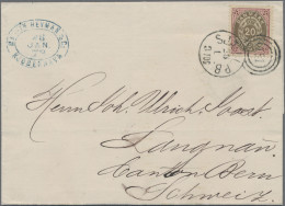 Denmark: 1878, 20ö. Carmine/grey, Single Franking On Lettersheet From Copenhagen - Brieven En Documenten