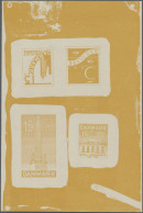 Denmark: 1938, Freedom Monument/Bertel Thorvaldsen, Combined Proof Sheet In Yell - Neufs