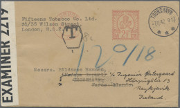 Faroe Islands: 1942. Cover From London To Thorshavn Redirected To Reykyavik (Ice - Islas Faeroes