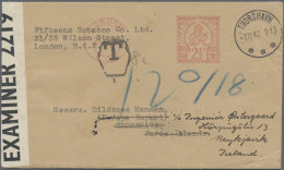 Faroe Islands: 1942. Cover From London To Thorshavn Redirected To Reykyavik (Ice - Féroé (Iles)