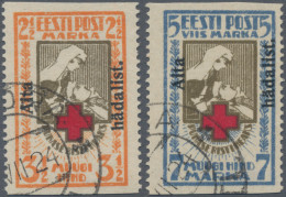 Estonia: 1923, Social Welfare "Aita Hädalist" Perforated, Both Values Showing Va - Estonie