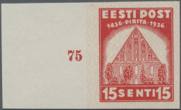 Estonia: 1936, Pirita Monastry, 5s. And 25s., Two Imperforate Proof Blocks Of Fo - Estonie