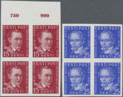 Estonia: 1938, Centenary Of Estonian Scientist's Society, 15s. And 25s., Two Imp - Estonie