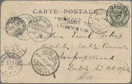 France: 1901, "Around The World For 5 C", Picture Post Card Franked With 5 C Gre - Cartas & Documentos