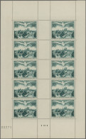 France: 1947 UPU-Congress AIR 500f. Complete Sheet Of Ten (five Gutter Pairs) Wi - Neufs