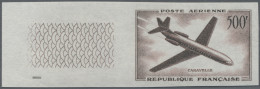 France: 1957, 500 Fr Air Mail Issue, Imperforate, Mint Never Hinged MNH - Neufs