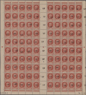 France - Locals: 1944 Tours-Gare: 'Pétain' 1.50fr. Optd. "RF", Complete Sheet Of - Other & Unclassified