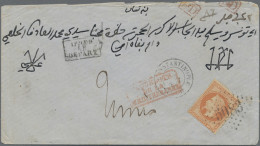French Post Offices In The Levant: 1869 Cover Sent From Constantinople To Tunis, - Autres & Non Classés