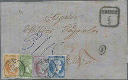 Greece: 1863, INCOMING MAIL: Austria, Entire Letter From TRIEST, 7/3, To Syra, P - Brieven En Documenten