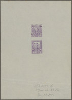 Greece - Postal Stationery: 1900, "Flying Mercury", Combined Proof Sheet Showing - Postwaardestukken