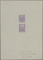 Greece - Postal Stationery: 1900, "Flying Mercury", Combined Proof Sheet Showing - Entiers Postaux
